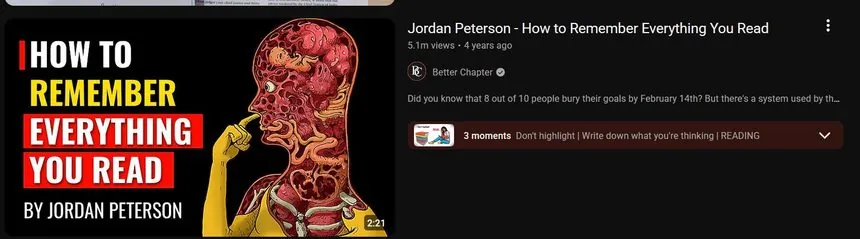 YouTube video: How to Remember Everything You Read